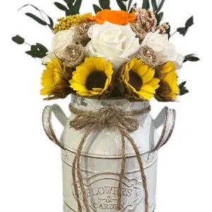 Forever Rose and Sunflower Arrangements